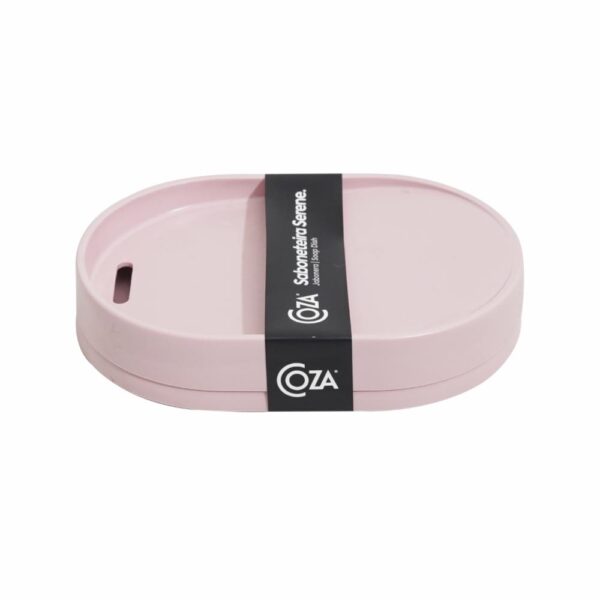 Jabonera Plástico Color Rosa Clay Serene COZZA Unidad