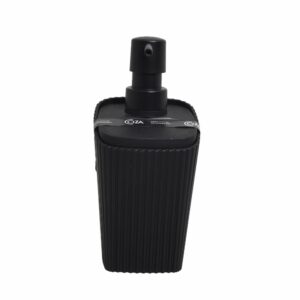 Dispensador De Jabón Plástico Negro New Square COZZA Unidad