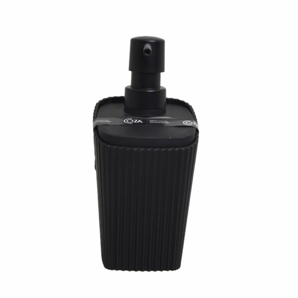Dispensador De Jabón Plástico Negro New Square COZZA Unidad