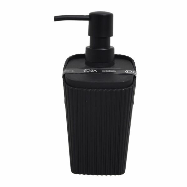 Dispensador De Jabón Plástico Negro New Square COZZA Unidad - Imagen 2