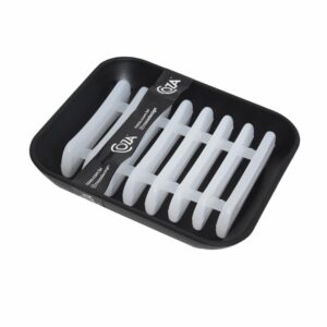 Jabonera Plástico Negro New Square COZZA Unidad