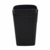 Porta Cepillos Plástico Negro New Square COZZA Unidad