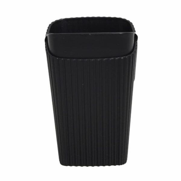 Porta Cepillos Plástico Negro New Square COZZA Unidad