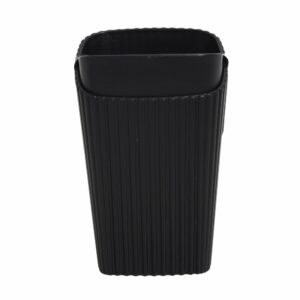 Porta Cepillos Plástico Negro New Square COZZA Unidad
