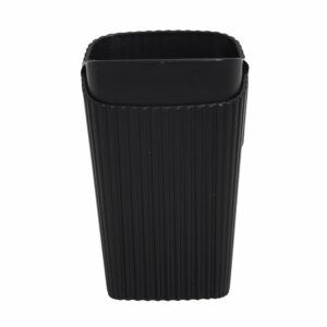 Porta Cepillos Plástico Negro New Square COZZA Unidad