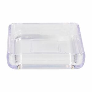 Jabonera De Plástico Tipo Cristal En Forma De Cubo COZZA Unidad