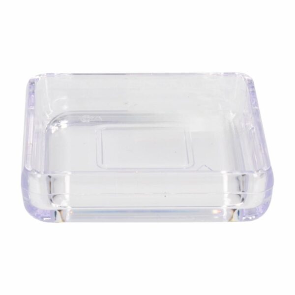 Jabonera De Plástico Tipo Cristal En Forma De Cubo COZZA Unidad