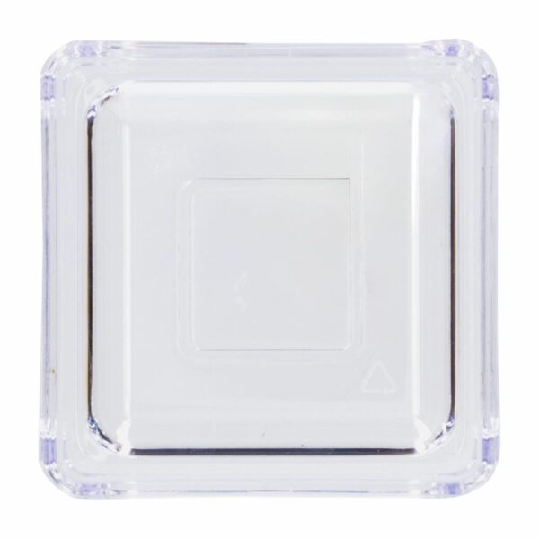 Jabonera De Plástico Tipo Cristal En Forma De Cubo COZZA Unidad - Imagen 2