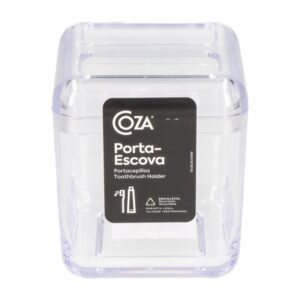Porta Cepillos De Dientes De Plástico Tipo Cristal En Forma De Cubo COZZA Unidad