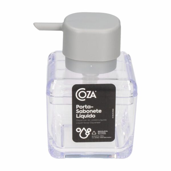 Dispensador De Jabón Líquido De Plástico Tipo Cristal En Forma De Cubo COZZA 330 Ml