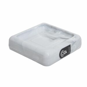 Jabonera De Plástico Mármol Blanco COZA Unidad