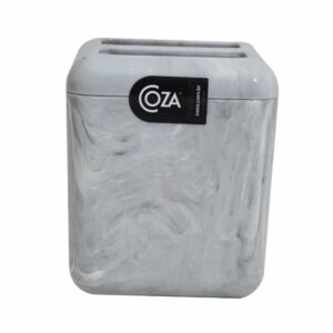 Porta Cepillos De Plástico Mármol Blanco COZZA Unidad