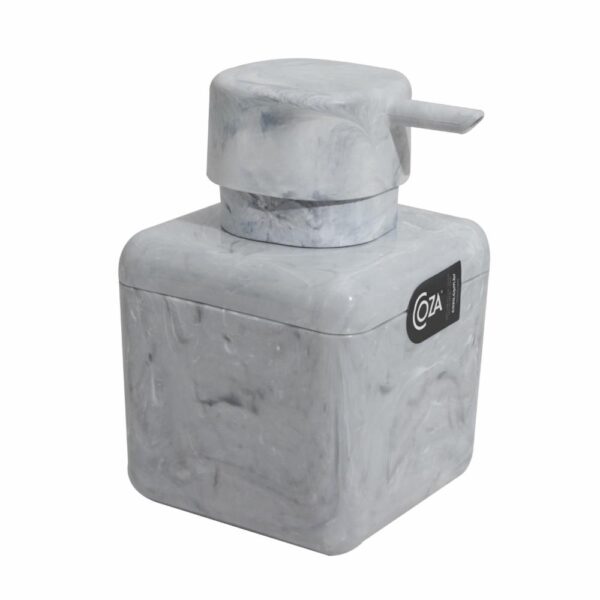Dispensador De Jabón LÍquido Plástico Mármol Blanco COZZA Unidad - Imagen 2