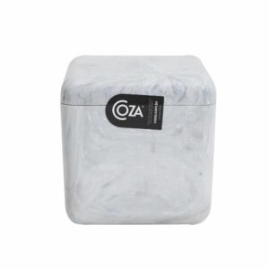 Porta Algodón De Plástico Mármol Blanco COZZA Unidad
