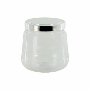 Frasco Plástico Con Tapa Color Plata BANDEIRANTE Unidad