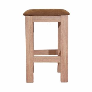 Banco Cuadrado Inovata Con Tapizado A38 MENEGHETTI Textil y Madera