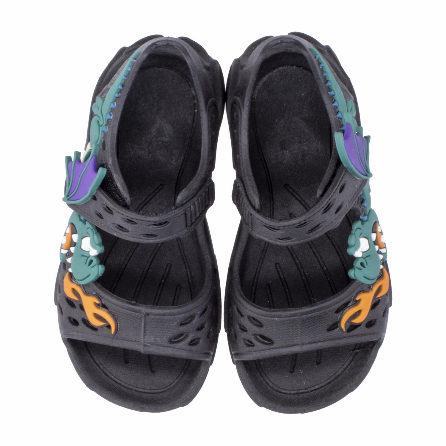 Sandalia Dragon Niño Negro PLUGT - Imagen 2