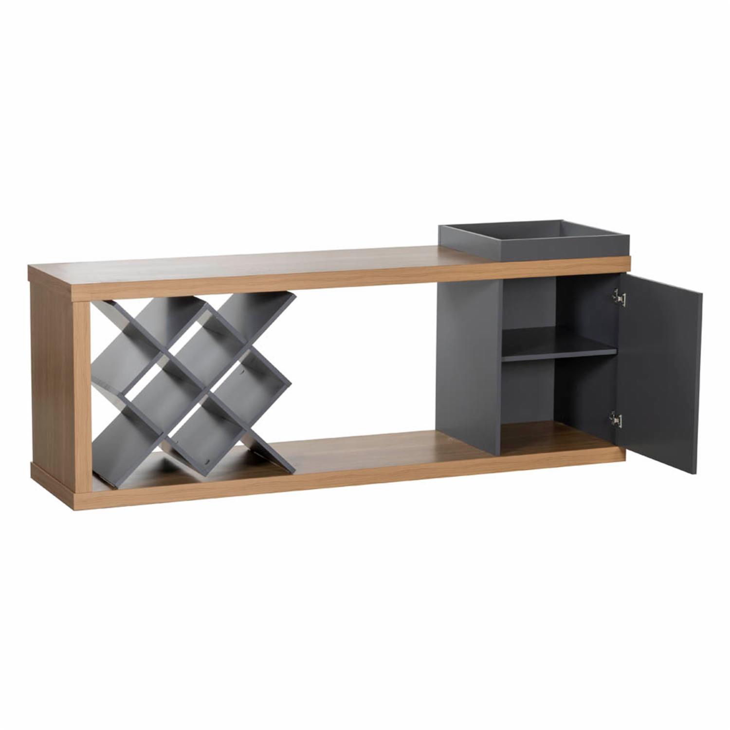 Rack De Tv Bar Madrid Roble ARTELY Para Tv de hasta 60" - Imagen 2