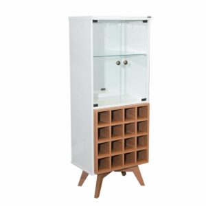 Mueble Botellero Vidrio Templado DALLA COSTA MDF