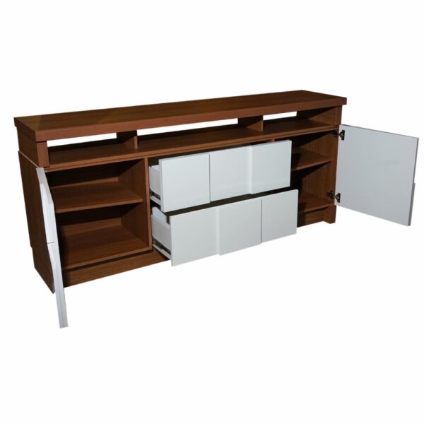 Bufetero Con 2 Puertas Y 2 Cajones DALLA COSTA MDF - Imagen 4
