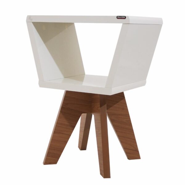 Mesa De Luz Blanco Freijo DALLA COSTA MDF - Imagen 3
