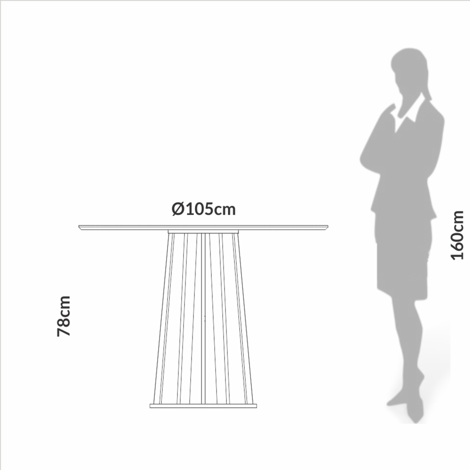 Mesa De Comedor Redonda Modelo Tm71 Jpf Freijo Y Negro Fosco DALLA COSTA Mdf