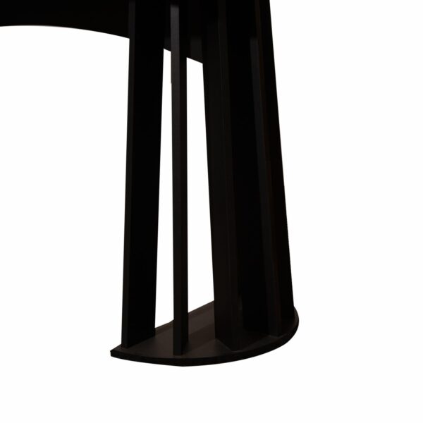 Mesa De Comedor Rectangular Freijo Y Negro Fosco DALLA COSTA MDF - Imagen 4
