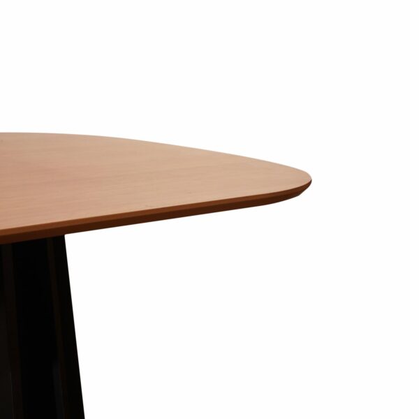 Mesa De Comedor Rectangular Freijo Y Negro Fosco DALLA COSTA MDF - Imagen 5