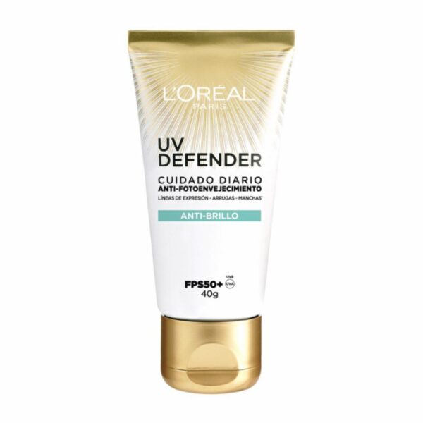 Protector Solar Facial Uv Defender Fps 50+ Anti Brillo L´ORÉAL 40 G - Imagen 2