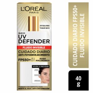 Protector Solar Facial Uv Defender Fps 50+ Fluido Invisible L'ORÉAL 40 G