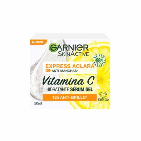 Gel-crema Facial Anti Manchas Con Vitamina C GARNIER L´ORÉAL 50 Ml - Imagen 2