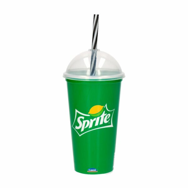 Vaso Plástico Shake Sprite Con Sorbete 500 Ml PLASUTIL 1133