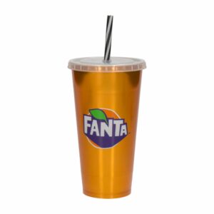 Vaso Plástico Refrigerado Fanta Con Sorbete 700 Ml PLASÚTIL 1135