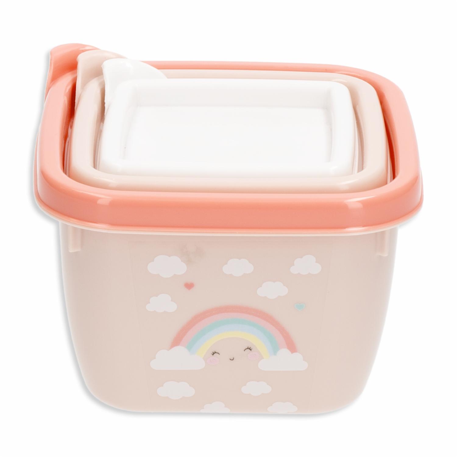 Set Reposteros Diseño Arco Iris PLASÚTIL 3 Piezas - Imagen 2