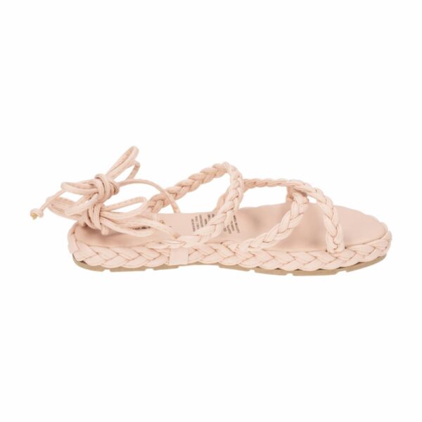 Sandalia Flat Base Trenza Tiras Nude TREND & STYLE - Imagen 4