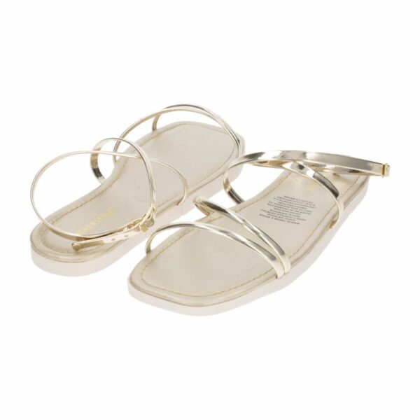 Sandalia Flat Correa Dorada TREND & STYLE