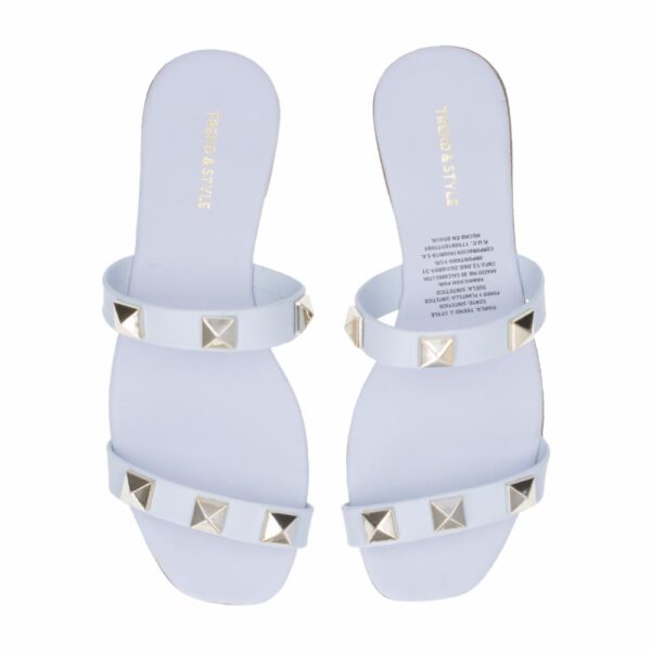 Zapato Flat Taches Celeste - Imagen 2