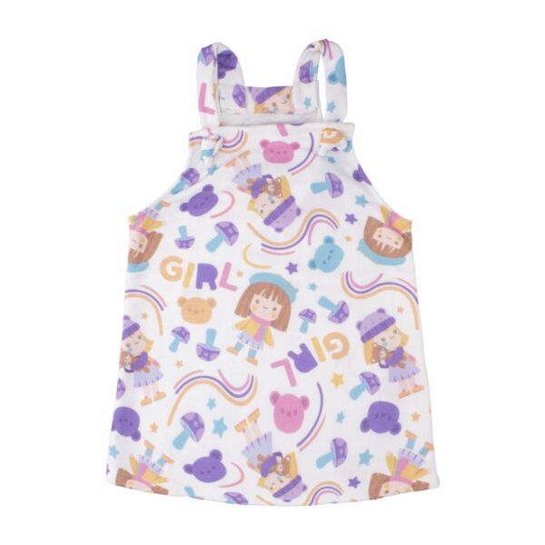 Conjunto Blusa Manga Larga Y Vestido Beige KAMYLUS - Imagen 3
