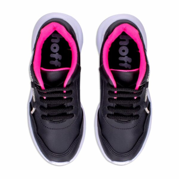 Zapato Deportivo Cordón Brillo Negro HOFF - Imagen 2
