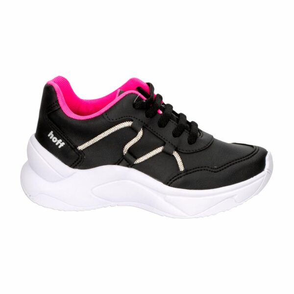 Zapato Deportivo Cordón Brillo Negro HOFF - Imagen 4