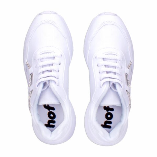 Zapato Deportivo Cordón Brillo Blanco HOFF - Imagen 2