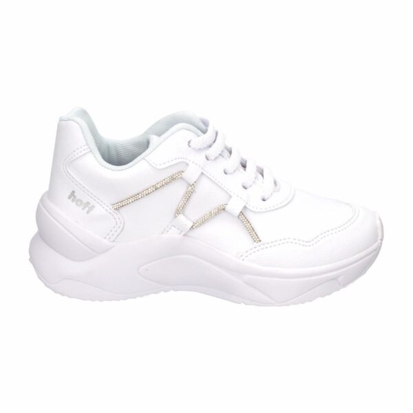 Zapato Deportivo Cordón Brillo Blanco HOFF - Imagen 4
