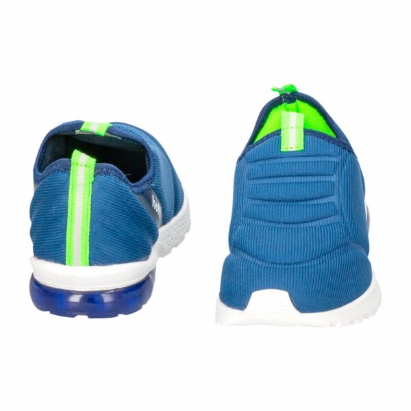 Zapato Deportivo Urbano Neopreno Gel Azul Con Verde HOFF - Imagen 3