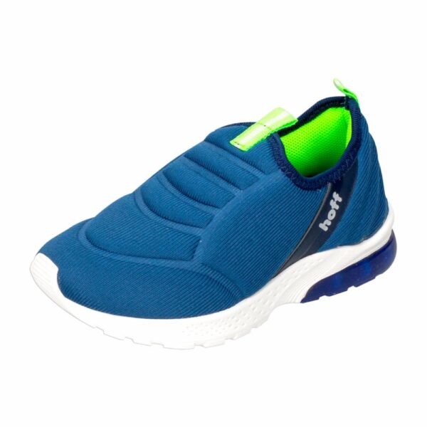 Zapato Deportivo Urbano Neopreno Gel Azul Con Verde HOFF - Imagen 5