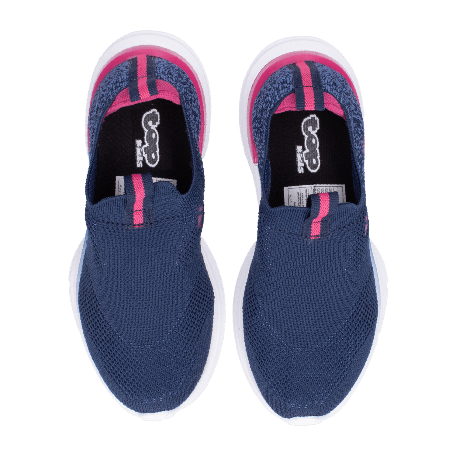 Zapatos Deportivo Negro Con Rosado TOP KIDS