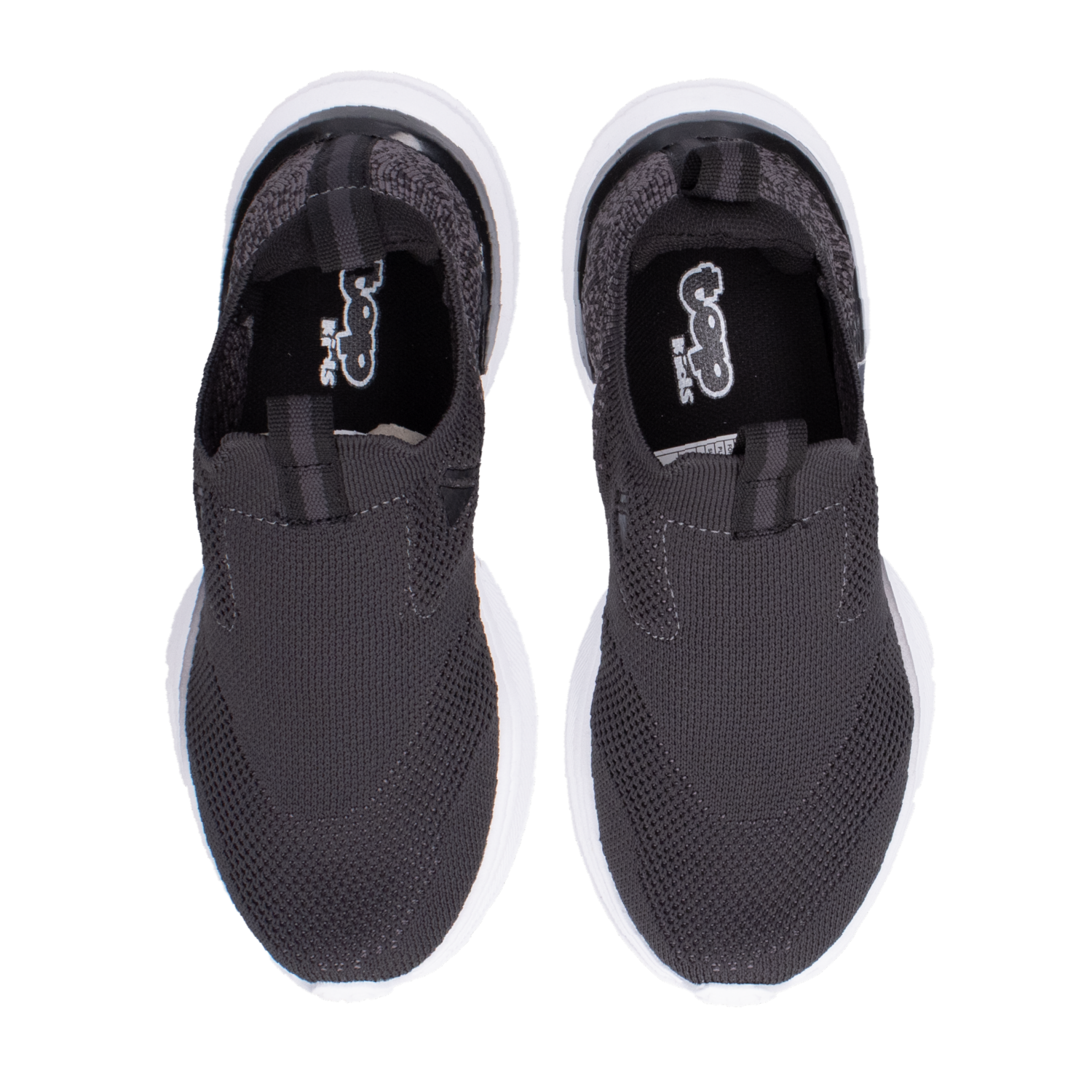 Zapatos Deportivo Gris Con Negro TOP KIDS