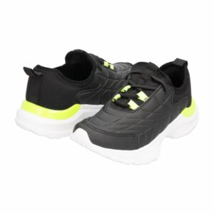 Jogging Cordón Negro Con Verde TOP KIDS