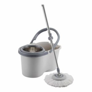 Trapeador Giratorio Menalux Con Cesto Inoxidable Y Refil Extra De Microfibra ELECTROLUX MCML01
