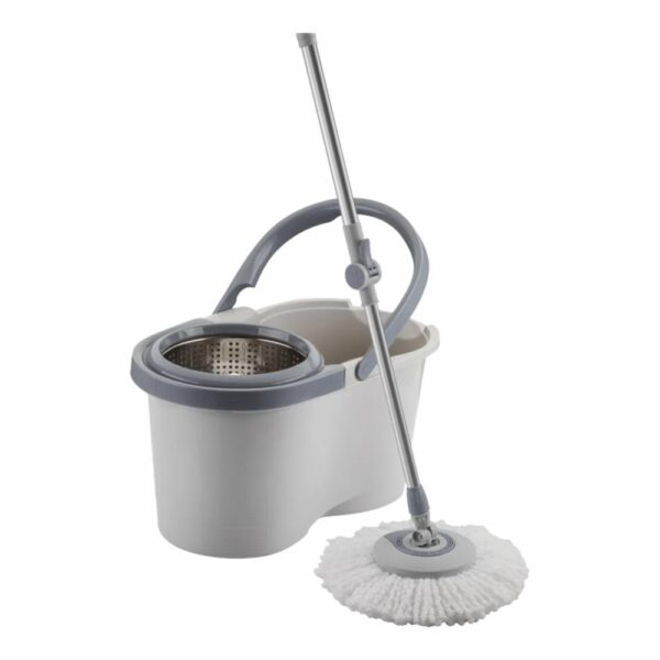 Trapeador Giratorio Menalux Con Cesto Inoxidable Y Refil Extra De Microfibra ELECTROLUX MCML01