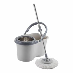 Trapeador Giratorio Menalux Con Cesto Inoxidable Y Refil Extra De Microfibra ELECTROLUX MCML01